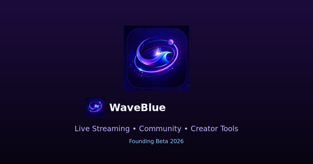 WaveBlue Creator Community Plattform